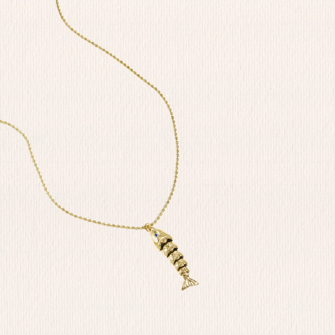Ketting met bewegende vis charm