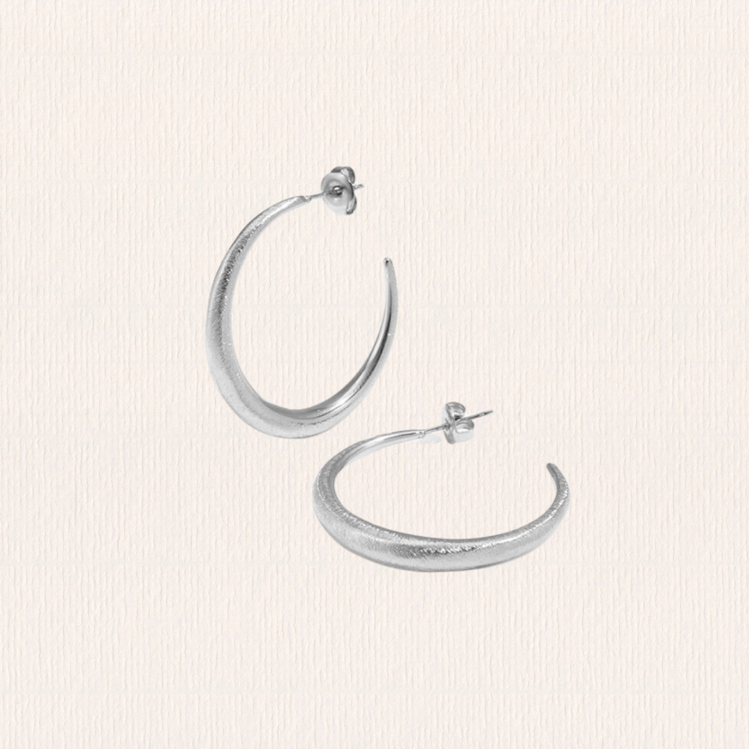 Dunne creool oorbellen