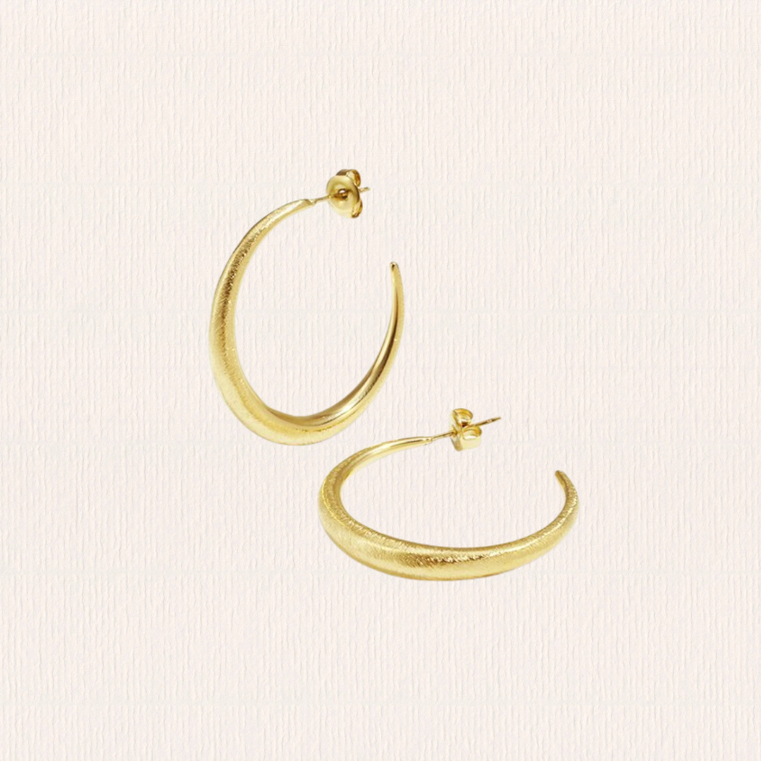 Dunne creool oorbellen