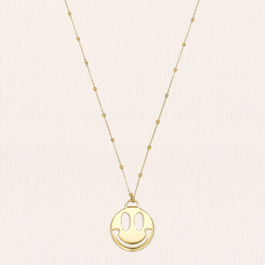 Lange ketting met smiley