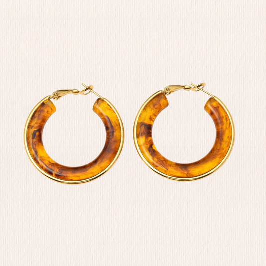 Dubbele creool bruin