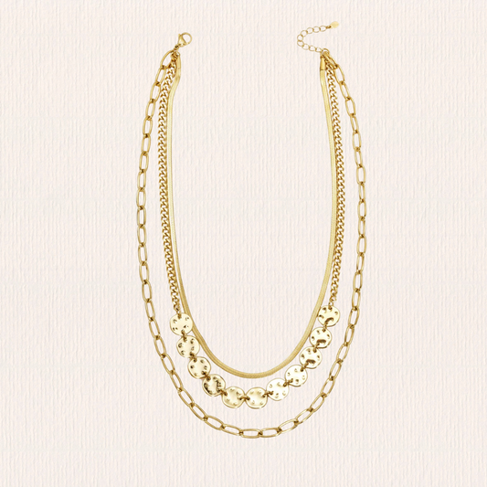 Gelaagde gouden ketting