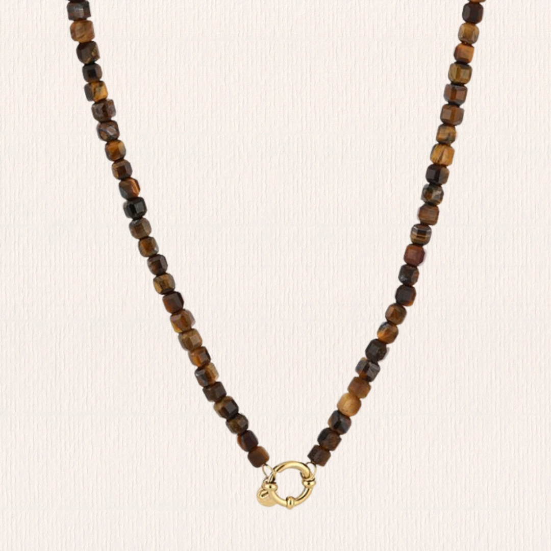 Tijgeroog kralenketting