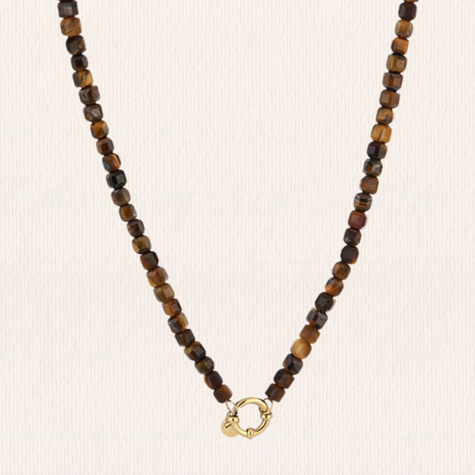 Tijgeroog kralenketting