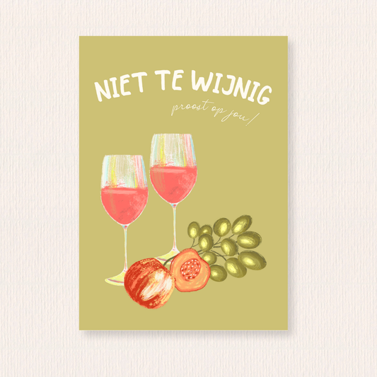 Niet te wijnig kaart