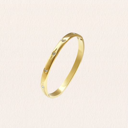 Glitter steentjes bangle