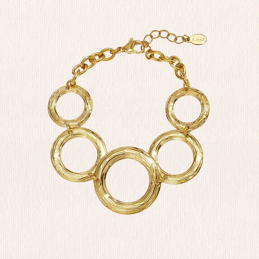 Armband met grove cirkels