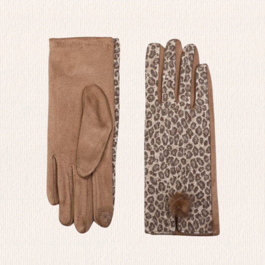 Panterprint handschoenen