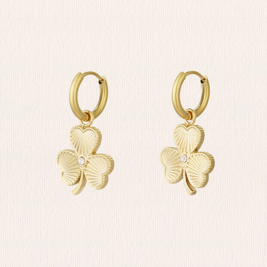 Klavertjes oorbellen