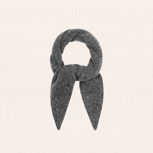 Grijze wollen twilly