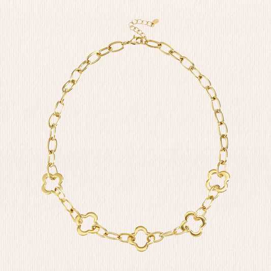 Schakelketting met klavertjes vier