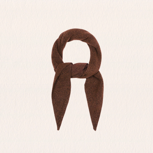 Bruine wollen twilly