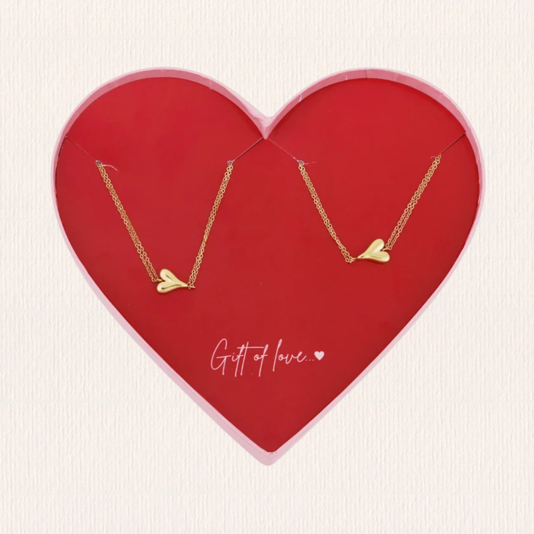 Gift of love stainless steel heart bracelets