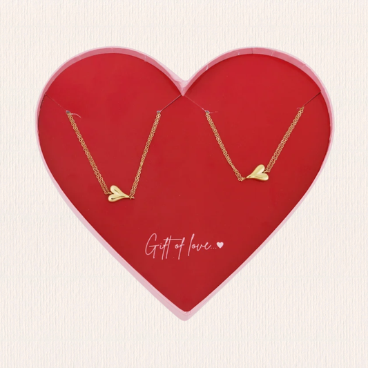 Gift of love stainless steel heart bracelets