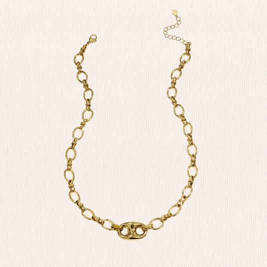 Ketting met knop detail