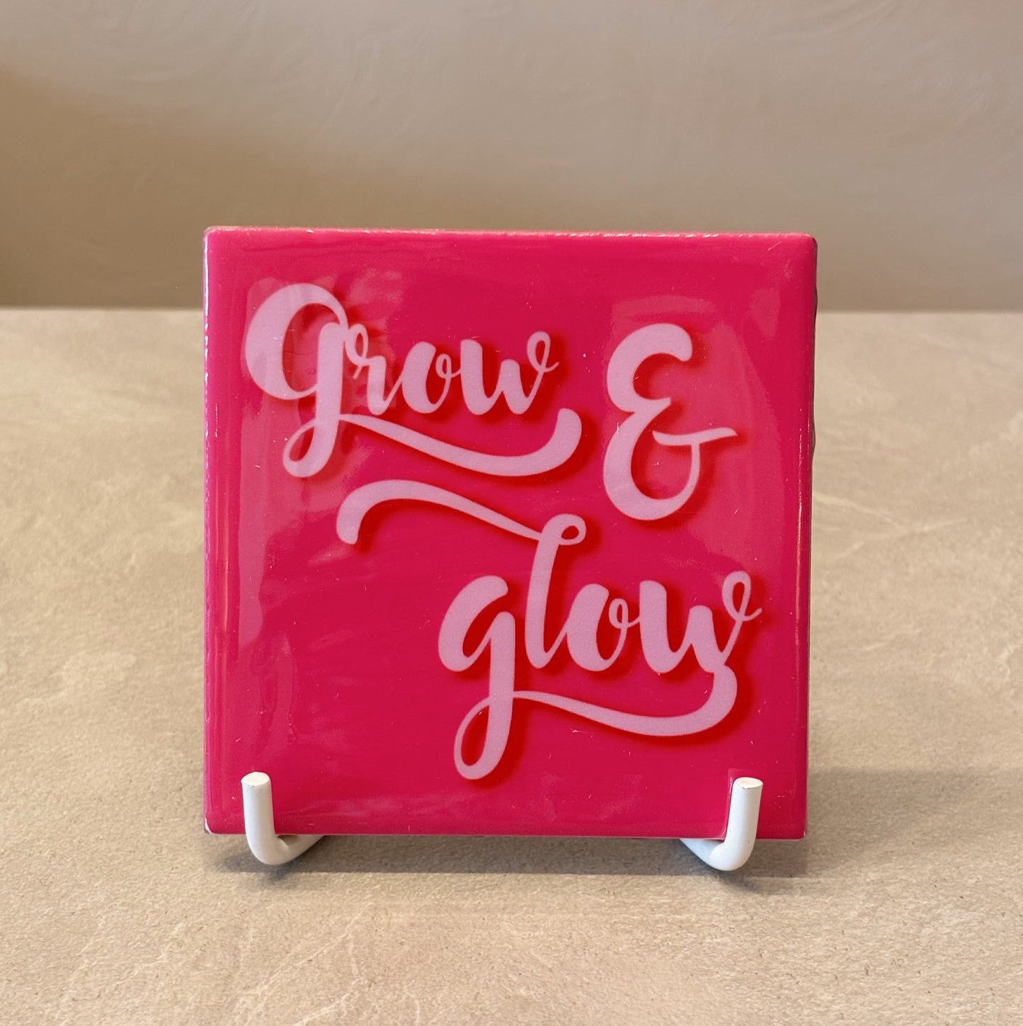 Grow & glow tegeltje