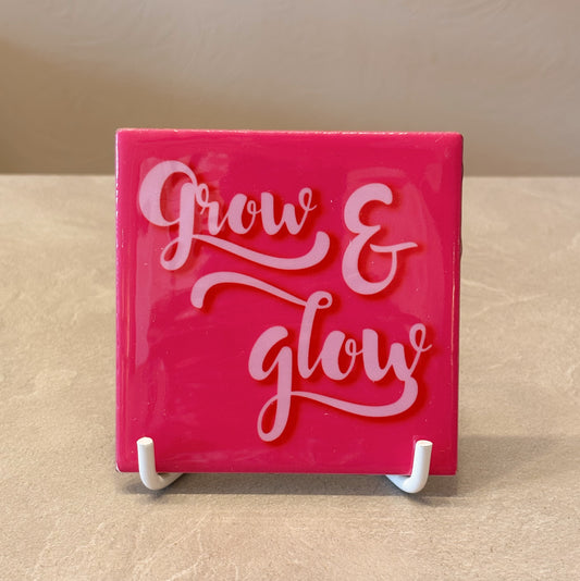Grow & glow tegeltje