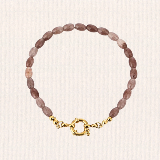 Roze kralen armband