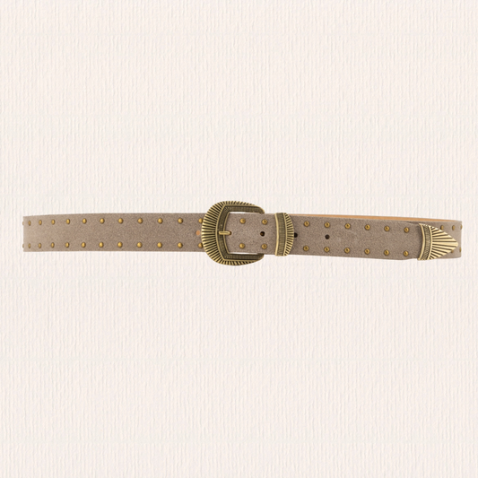 Taupe leren riem