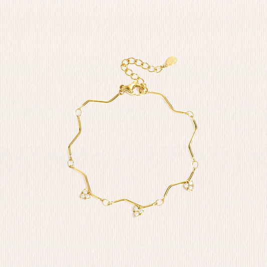 Armband met zigzag patroon