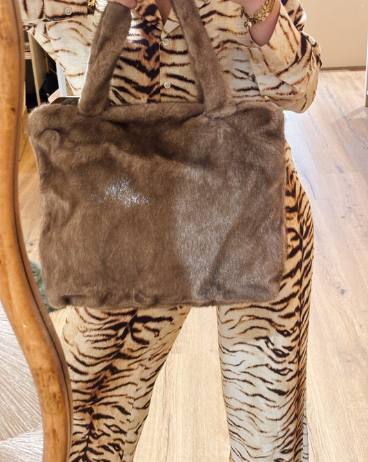 Teddy handtas taupe