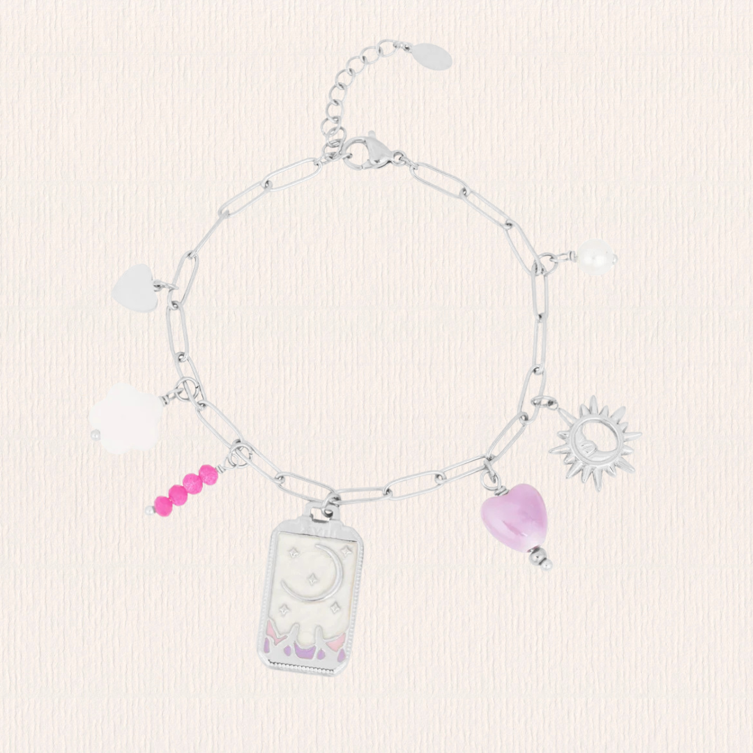Bedelarmband tiny moon