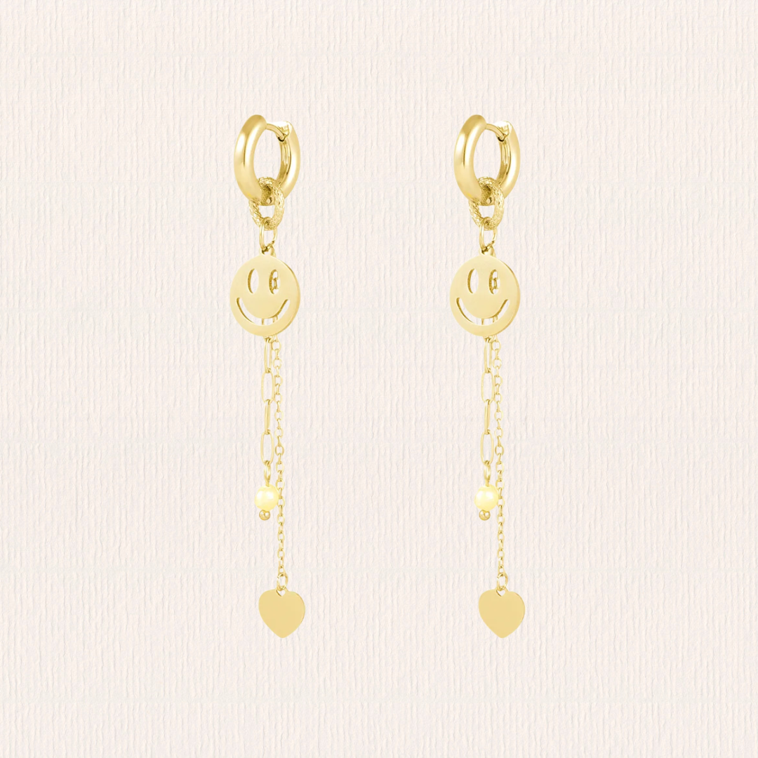 Smiley oorbellen