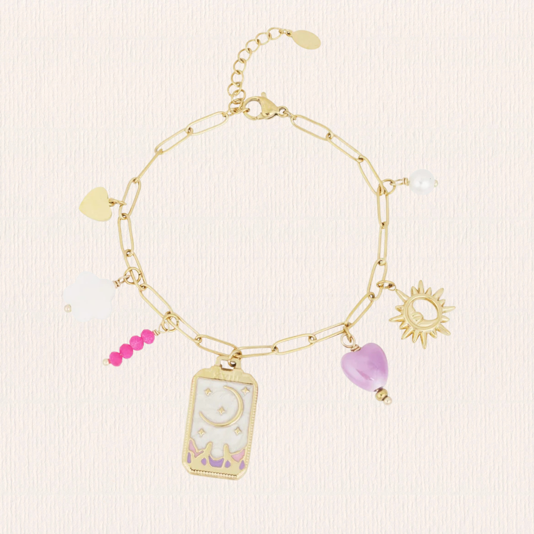 Bedelarmband tiny moon