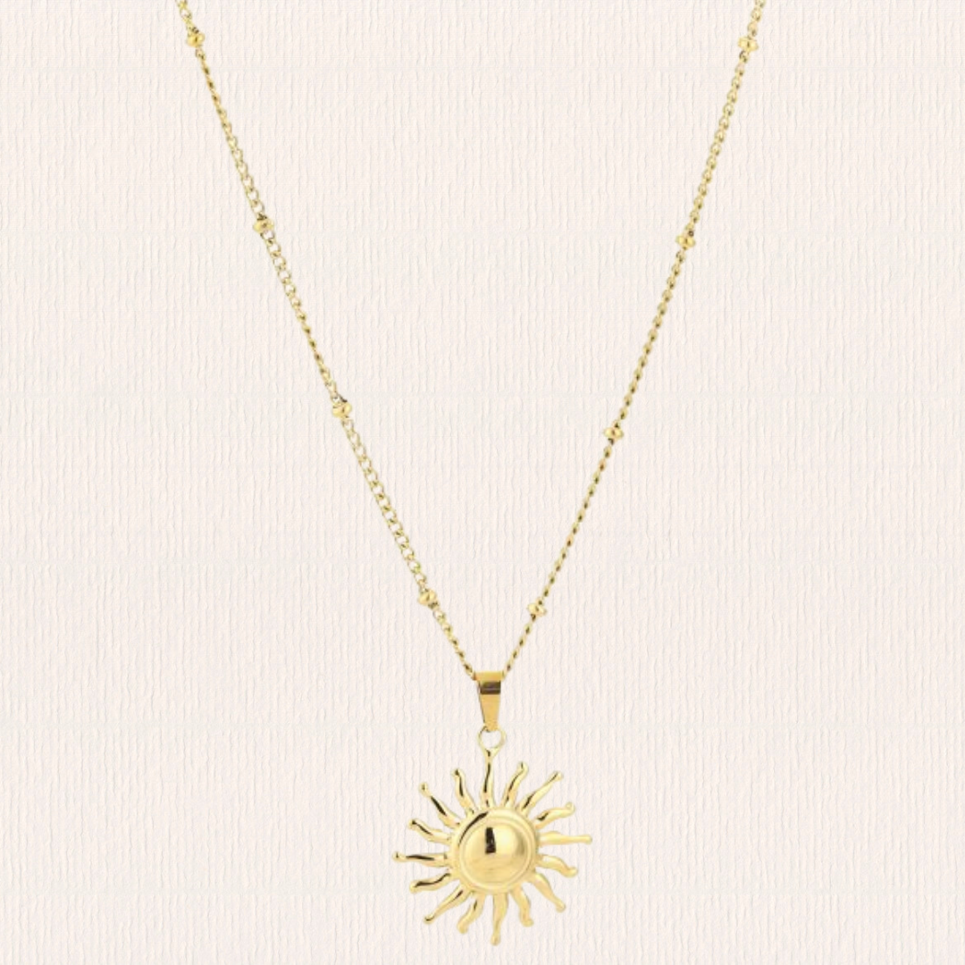 Lange ketting met zonnetje