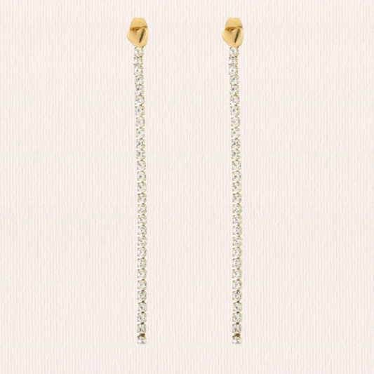 Glitter oorbellen met hartje