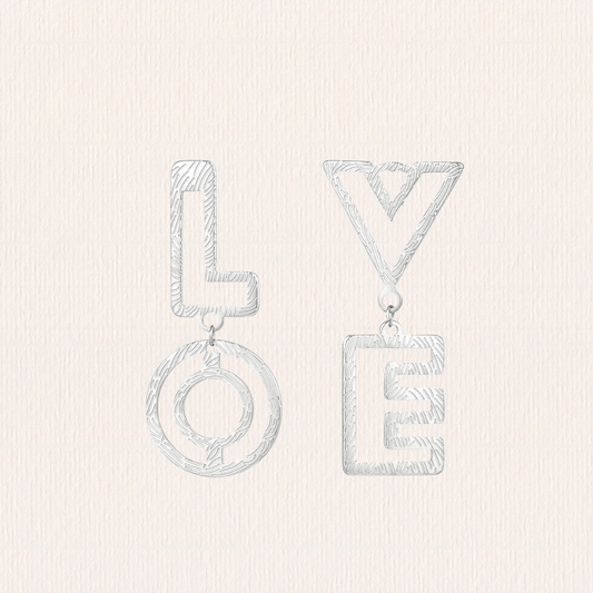 LOVE oorbellen