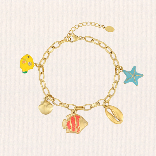 Gekleurde vissen armband