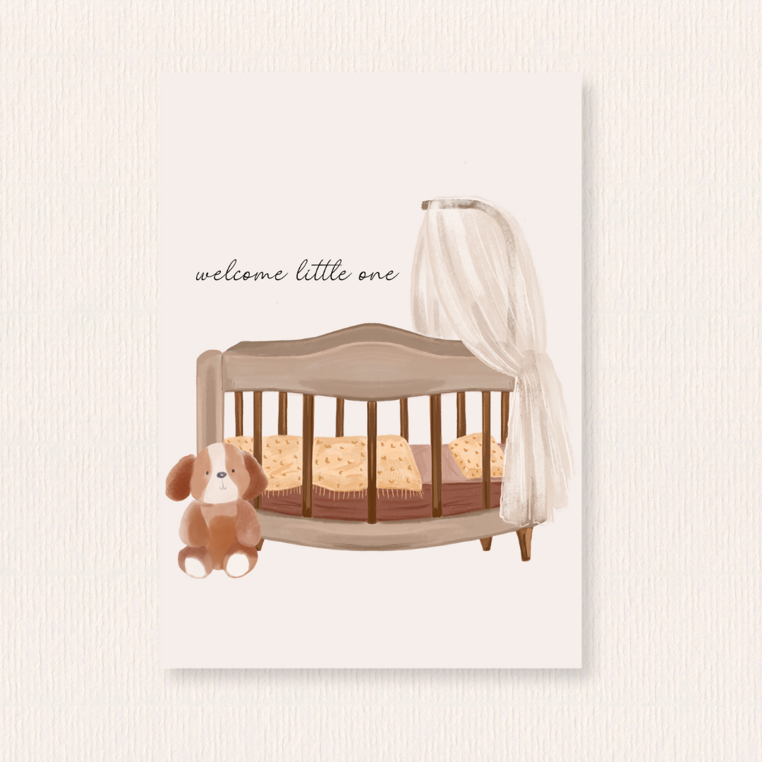 Welcome little one kaart