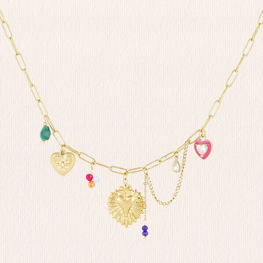 Ketting gekleurde hartjes