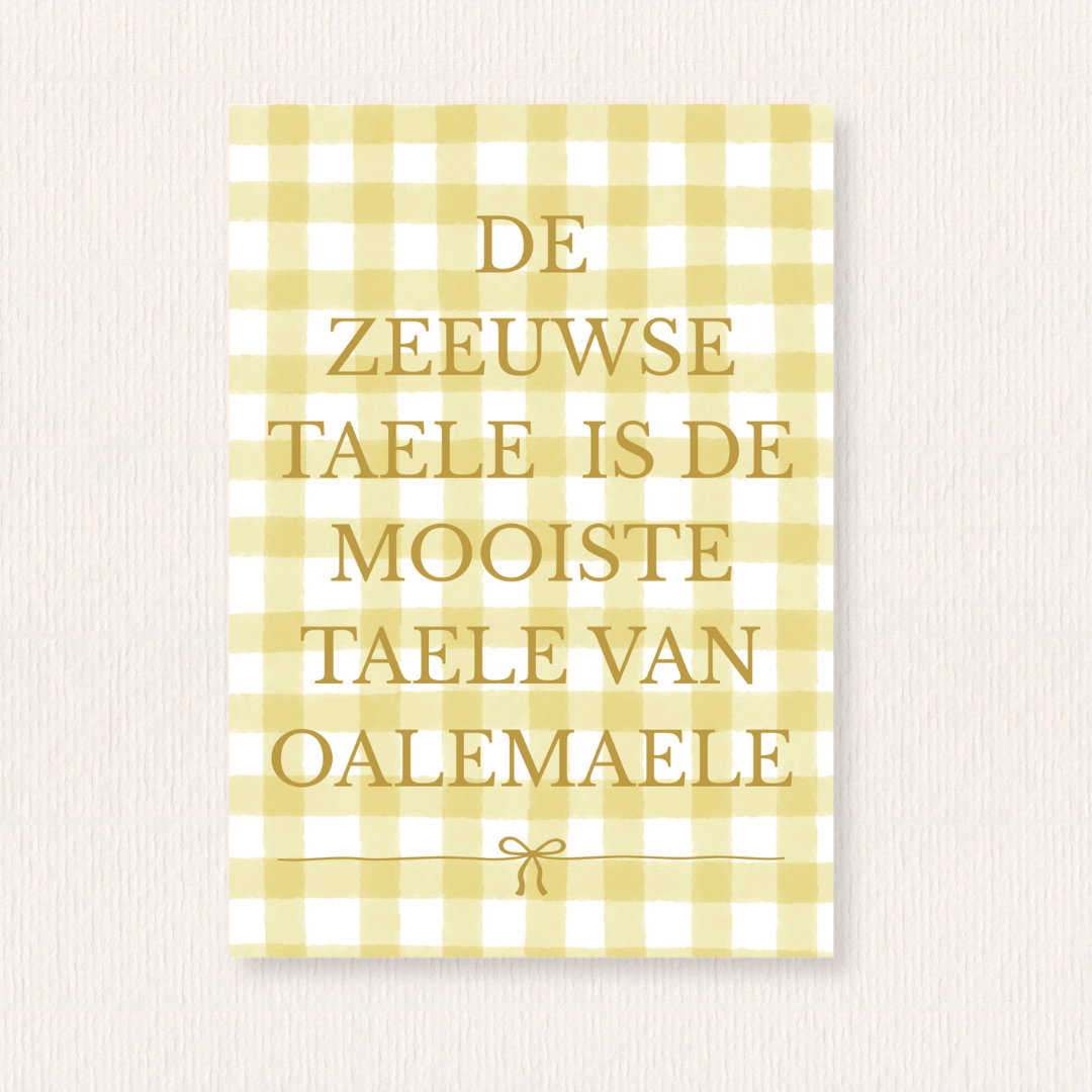 De Zeeuwse taele kaart