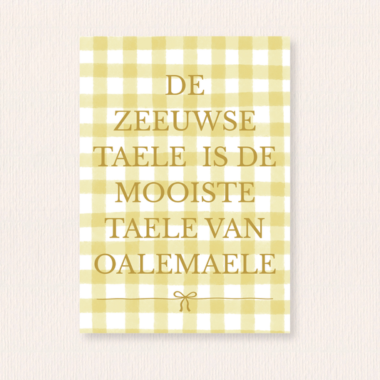 De Zeeuwse taele kaart