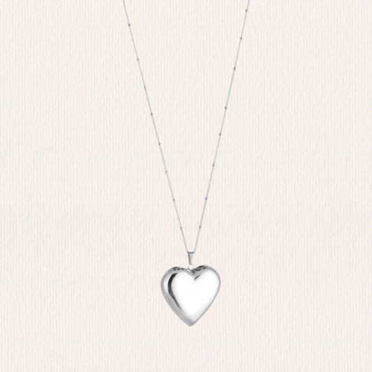 Lange ketting met hart