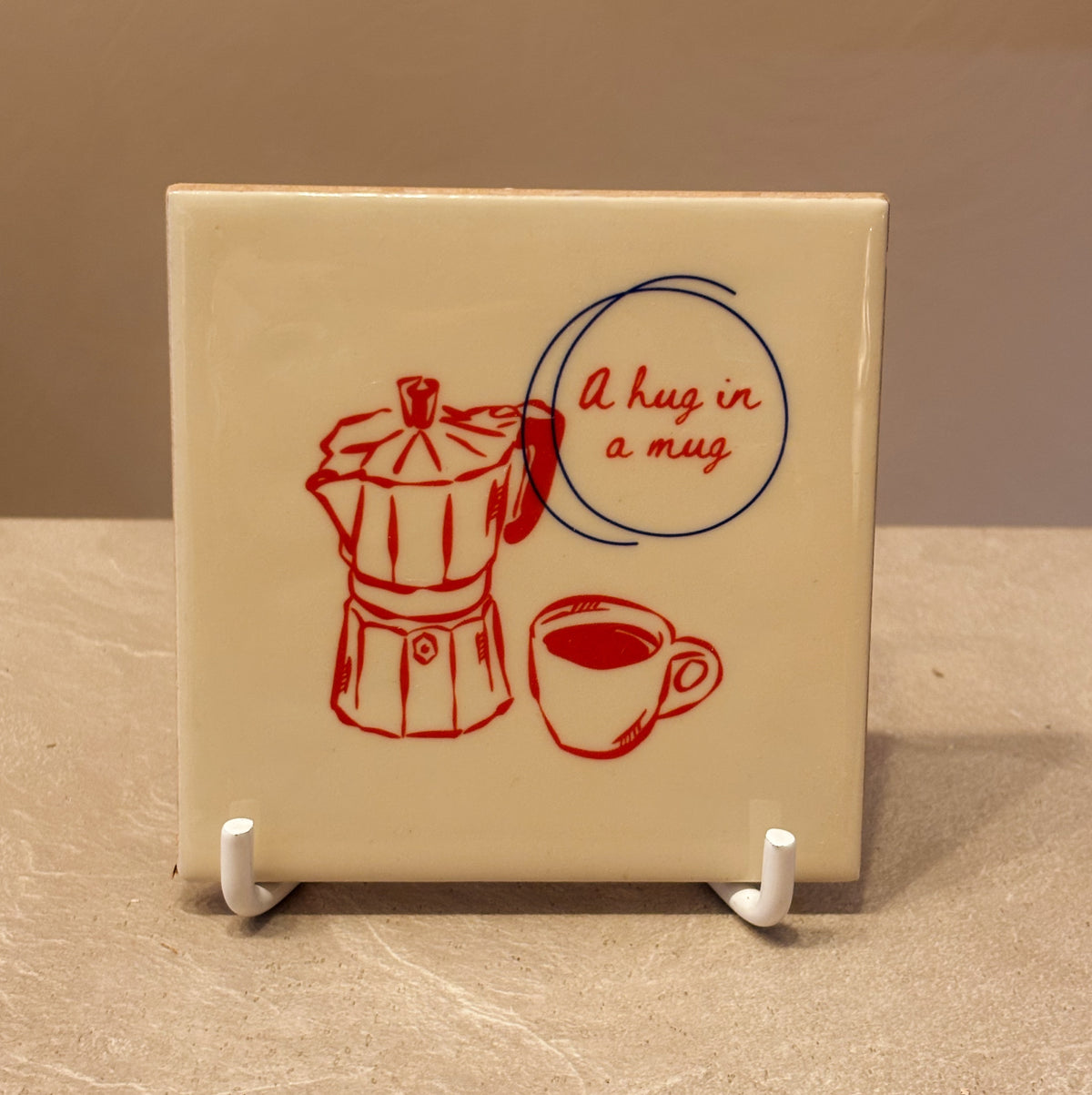 A hug in a mug tegeltje