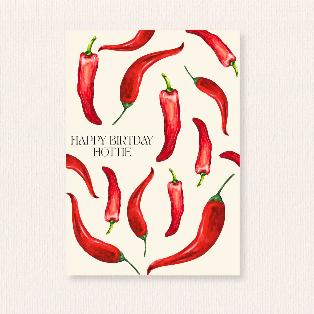 Happy birthday hottie kaart