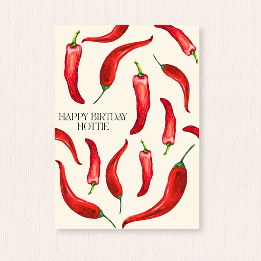 Happy birthday hottie kaart
