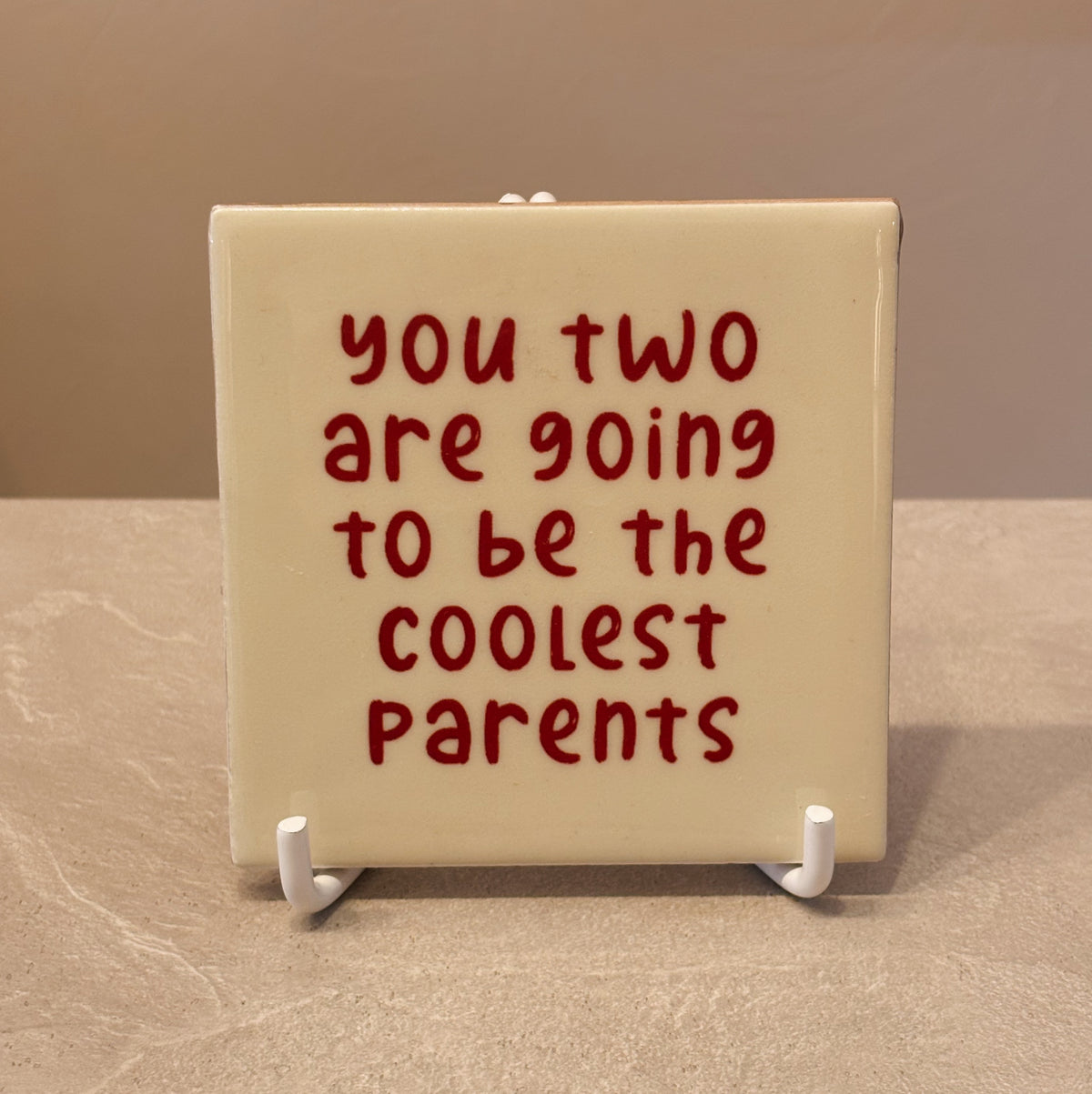 Coolest parents tegeltje