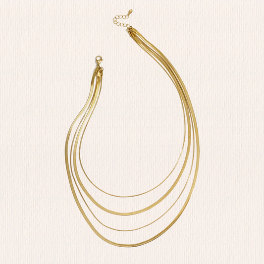 Gelaagde visgraat ketting