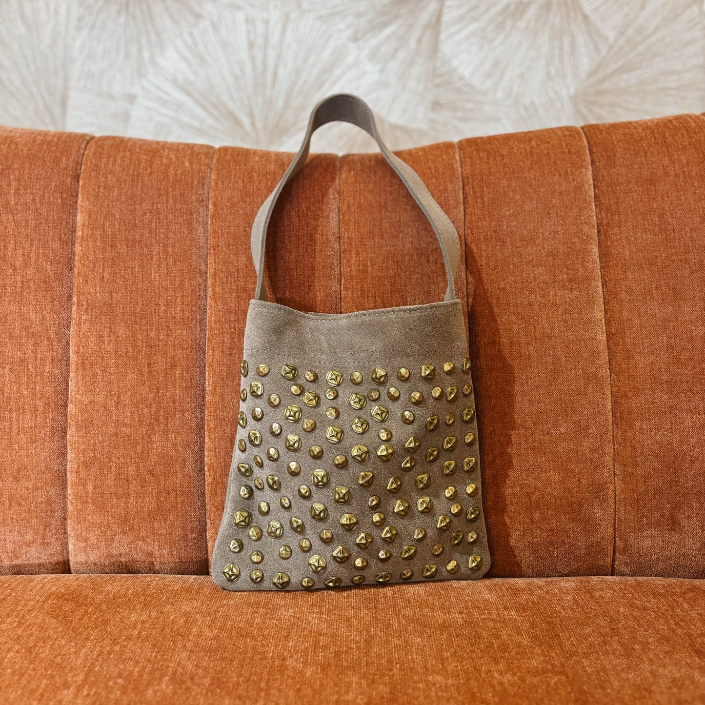 Taupekleurige schoudertas