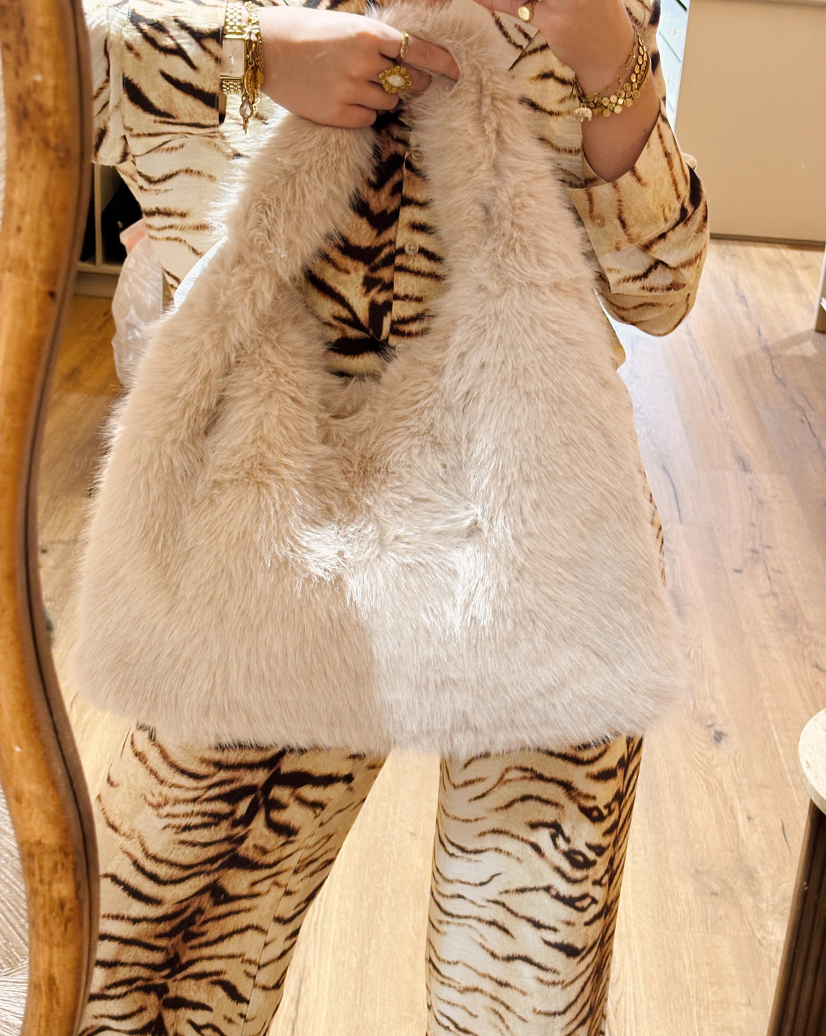 Teddy handtas creme