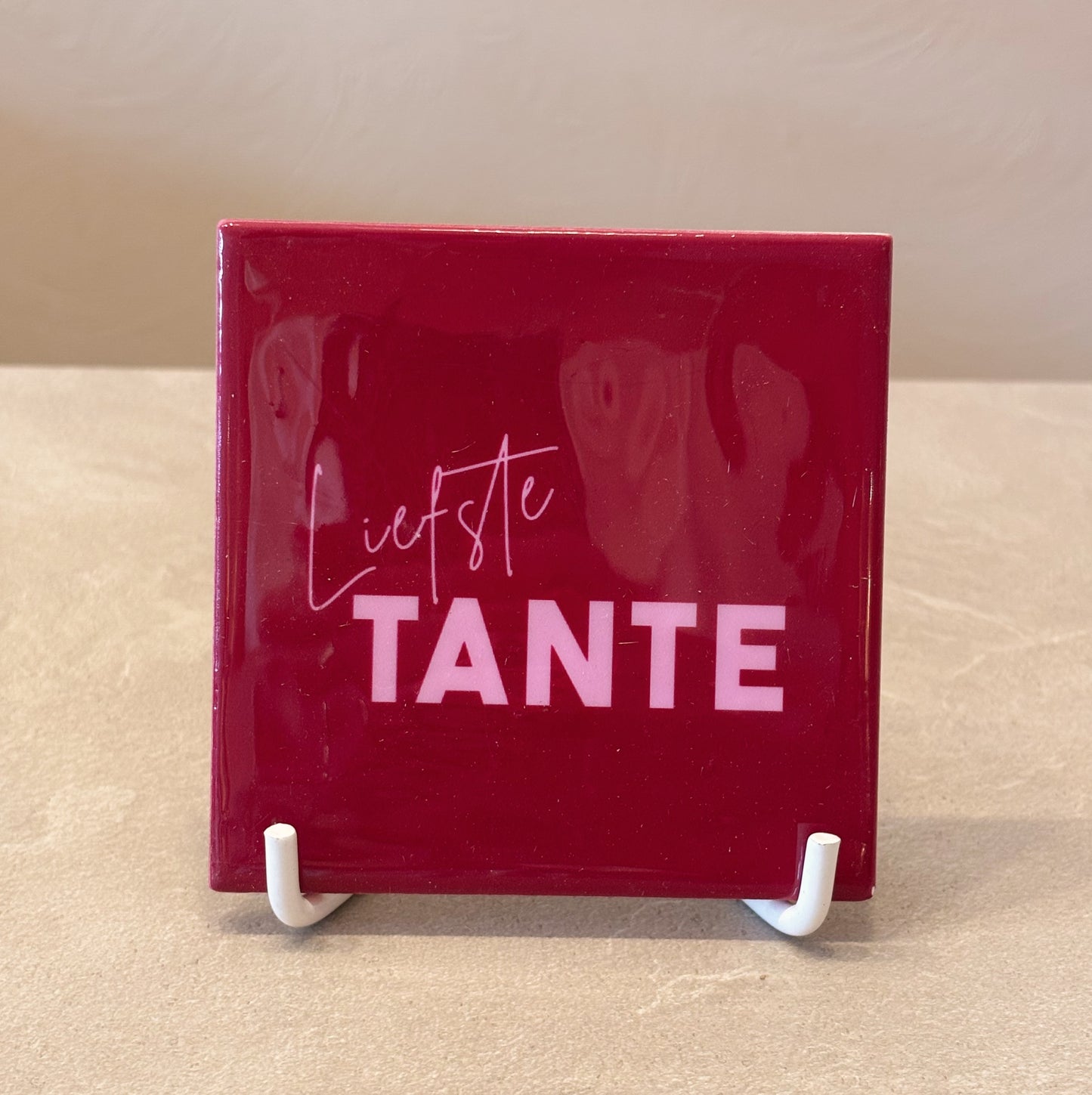 Liefste tante tegeltje