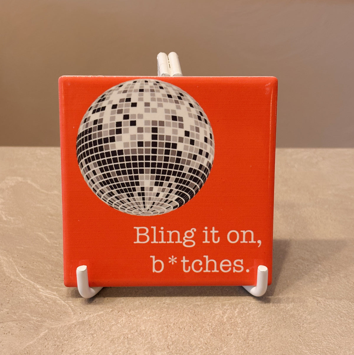 Bling it on tegeltje