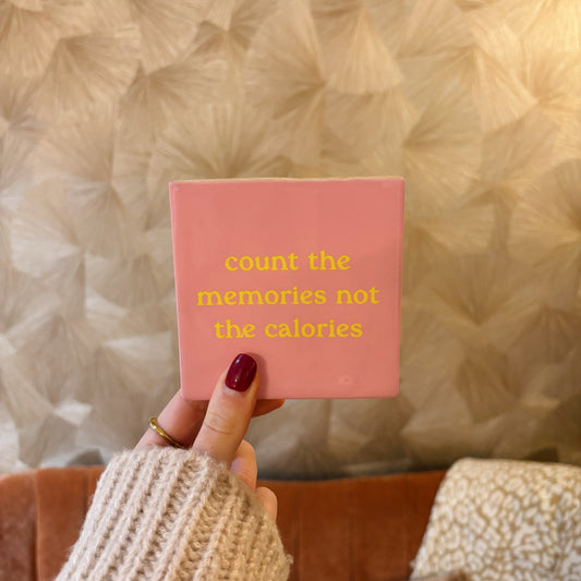 Count the memories tegeltje