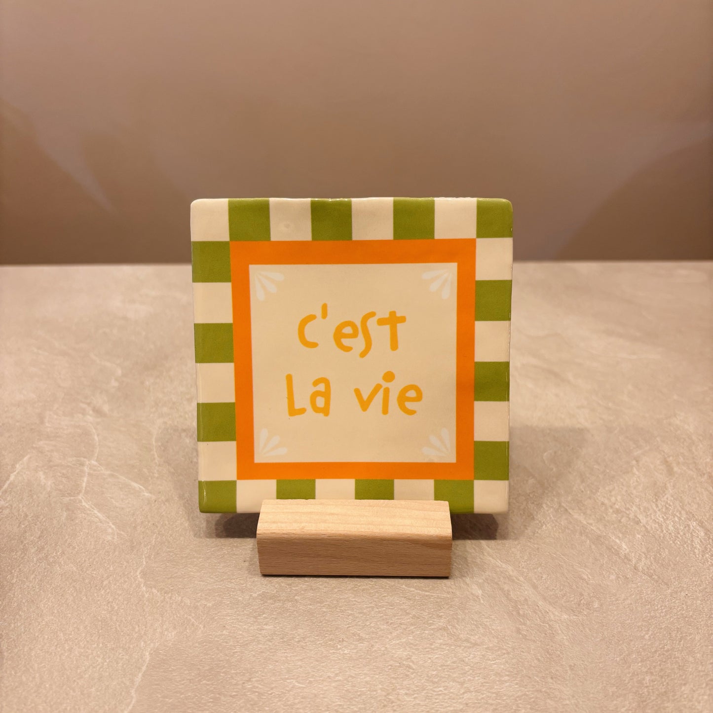 C'est la vie tegeltje