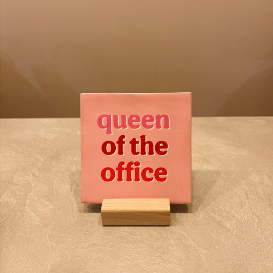 Queen of the office tegeltje