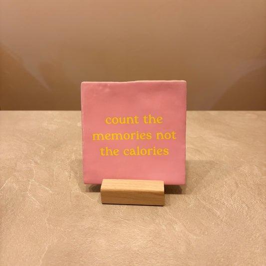 Count the memories tegeltje